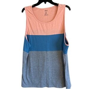 Sonoma Goods For Life Women's Colorblock Sleeveless Tank‎ Size XXL